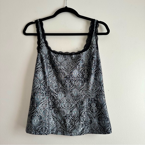White House Black Market Tops - WHBM • Y2K Brocade Corset-Style Tank Top